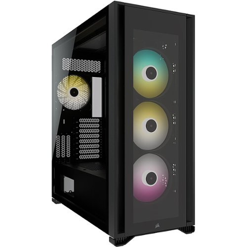 CORSAIR - iCUE 7000X RGB ATX Full-Tower PC Case - Black