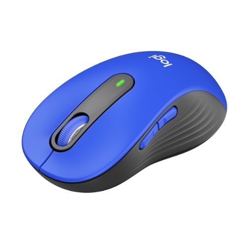 Logitech - Signature M650 L Full-size Wireless Optical Scroll Mouse with Silent Clicks - Wireless - Blue