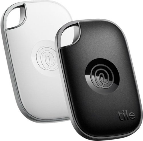 Tile by Life360 - Life360 Tile Pro - Powerful Bluetooth Tracker, Key Finder and Item Locator. iOS & Android Compatible. 2-Pack - Black/White