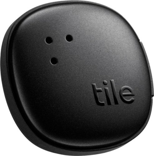 Tile by Life360 - Life360 Tile Sticker Small Bluetooth Tracker, Remote & Item Locator. iOS & Android Compatible. 1-Pack - Black
