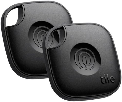Tile by Life360 - Life360 Tile Mate Bluetooth Tracker, Keys Finder and Item Locator. iOS and Android Compatible. 2-Pack - Black