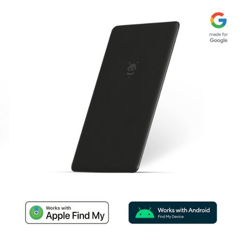 Pebblebee - Card, Universal Rechargeable Item Tracker, works with Android Find My Device or Apple Find My - Black